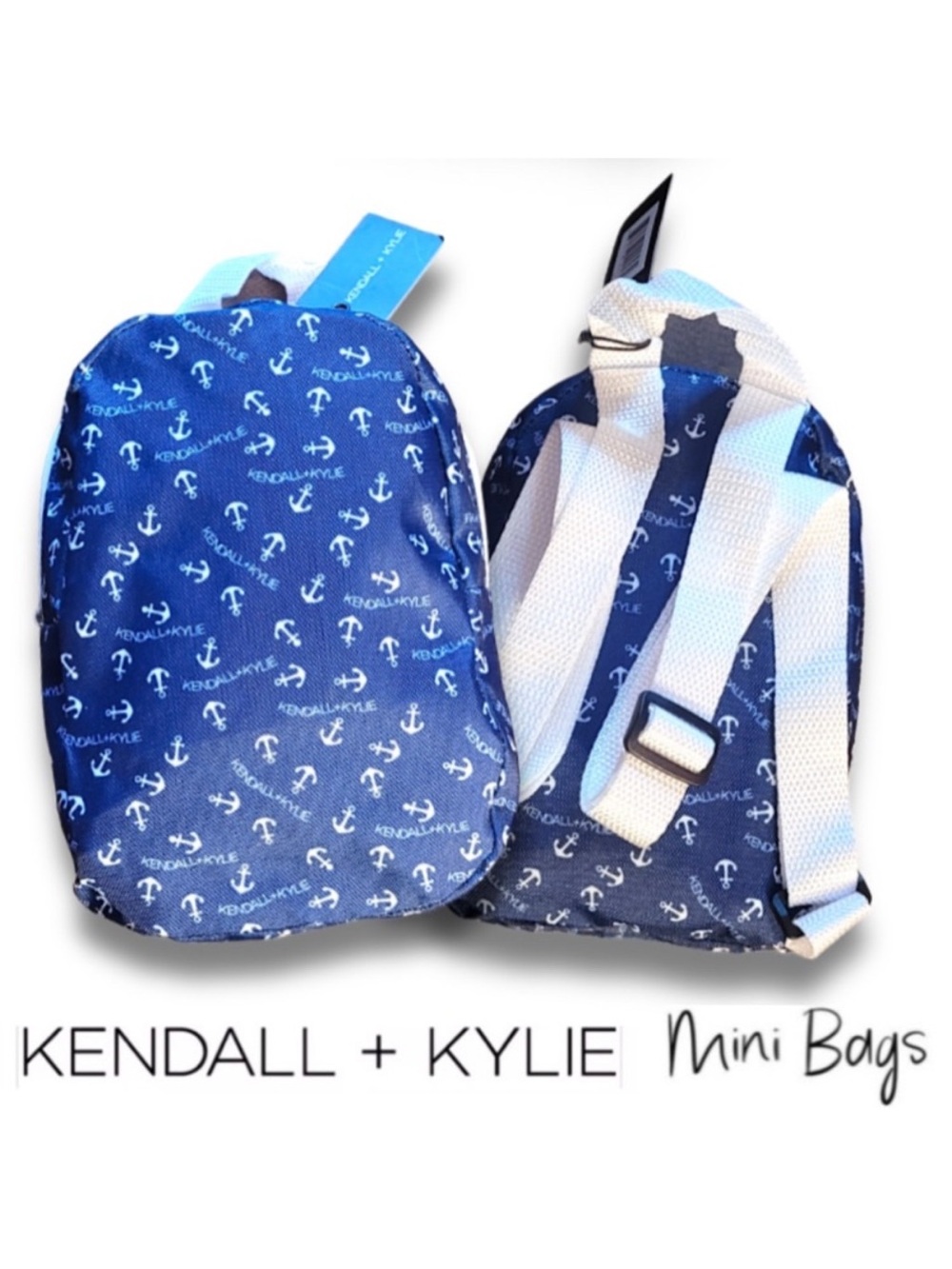 2 for$15‼️NEW KENDALL & KYLIE MINI BAG *NAVY BLUE NAUTICAL ANCHOR MINI BACKPACK